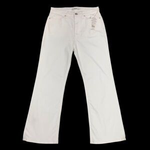 Hudson Jeans Barbara High Waist Bootcut Crop Jeans Women's 30 30X27 White NWT